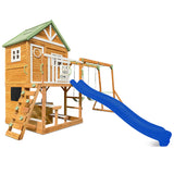 Lifespan Kids Outdoor Play Equipment Riversdale Play Centre with 2.2m Blue Slide - Lifespan Kids 9347166088475 LKPC-RIVE-BU Buy: Riversdale Play Centre with 2.2m Blue Slide - Lifespan Kids Happy Active Kids Australia