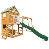 Lifespan Kids Outdoor Play Equipment Riversdale Play Centre with 2.2m Green Slide - Lifespan Kids 9347166088482 LKPC-RIVE-GN Buy: Riversdale Play Centre with 2.2m Green Slide - Lifespan Kids Happy Active Kids Australia