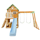 Lifespan Kids Outdoor Play Equipment Riversdale Play Centre with 2.2m Pastel Blue Slide - Lifespan Kids 9347166088499 LKPC-RIVE-PB Buy: Riversdale Play Centre with 2.2m Pastel Blue Slide - Lifespan Kids Happy Active Kids Australia