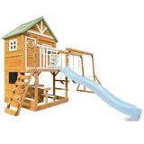 Lifespan Kids Outdoor Play Equipment Riversdale Play Centre with 2.2m Pastel Blue Slide - Lifespan Kids 9347166088499 LKPC-RIVE-PB Buy: Riversdale Play Centre with 2.2m Pastel Blue Slide - Lifespan Kids Happy Active Kids Australia