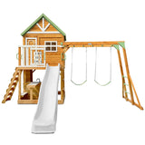Lifespan Kids Outdoor Play Equipment Riversdale Play Centre with 2.2m White Slide - Lifespan Kids 9347166088529 LKPC-RIVE-PW Buy: Riversdale Play Centre with 2.2m White Slide - Lifespan Kids Happy Active Kids Australia