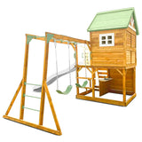 Lifespan Kids Outdoor Play Equipment Riversdale Play Centre with 2.2m White Slide - Lifespan Kids 9347166088529 LKPC-RIVE-PW Buy: Riversdale Play Centre with 2.2m White Slide - Lifespan Kids Happy Active Kids Australia