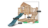 Silverton Cubby House with 1.8m Pastel Pink Slide - Lifespan Kids
