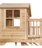 Silverton Cubby House with 1.8m Pastel Blue Slide - Lifespan Kids