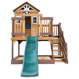 Silverton Cubby House with 1.8m Green Slide - Lifespan Kids