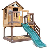 Silverton Cubby House with 1.8m Green Slide - Lifespan Kids