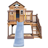 Silverton Cubby House with 1.8m Pastel Blue Slide - Lifespan Kids