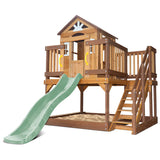 Silverton Cubby House with 1.8m Pastel Green Slide - Lifespan Kids
