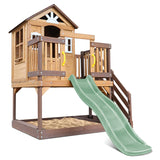 Silverton Cubby House with 1.8m Pastel Green Slide - Lifespan Kids