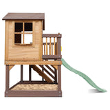 Silverton Cubby House with 1.8m Pastel Green Slide - Lifespan Kids