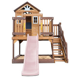 Silverton Cubby House with 1.8m Pastel Pink Slide - Lifespan Kids