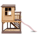 Silverton Cubby House with 1.8m Pastel Pink Slide - Lifespan Kids