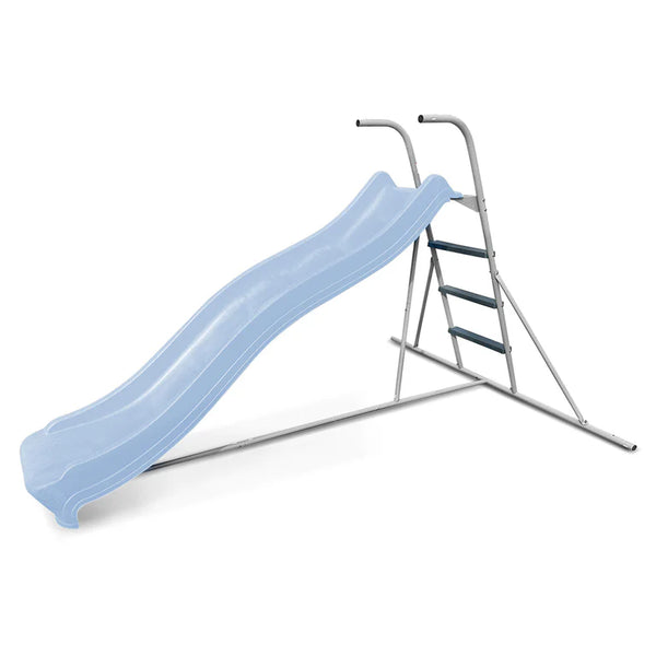 2.2m Pastel Blue Slippery Slide with Frame - Lifespan Kids