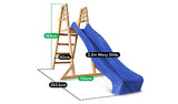 Sunshine 2.2m Climb and Slide in Blue - Lifespan Kids