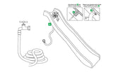 Sunshine 2.2m Climb and Slide in Blue - Lifespan Kids