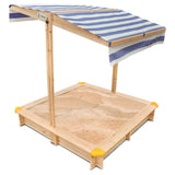 Lifespan Kids Sandpits Joey Wooden Sandpit with Blue Shade Canopy - Lifespan Kids 9347166072917 LKSP-JOEY Buy online: Joey Wooden Sandpit with Blue Sun Shade Canopy  Happy Active Kids Australia