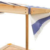 Lifespan Kids Sandpits Joey Wooden Sandpit with Blue Shade Canopy - Lifespan Kids 9347166072917 LKSP-JOEY Buy online: Joey Wooden Sandpit with Blue Sun Shade Canopy  Happy Active Kids Australia