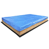 Mighty Wooden Rectangular Sandpit with Timber Cover - Lifespan Kids