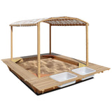 Lifespan Kids Sandpits Playfort 2 Wooden Sandpit with Sun Canopy - Lifespan Kids 9347166072979 LKSP-PLAYF Buy online: Playfort 2 Wooden Sandpit with Sun Canopy  Happy Active Kids Australia