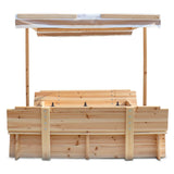 Lifespan Kids Sandpits Skipper Wooden Sandpit with UV Shade Canopy - Lifespan Kids 9347166072894 LKSP-SKIPPER Buy online: Skipper Wooden Sandpit with UV Shade Canopy -Lifespan Kids Happy Active Kids Australia