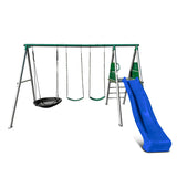 Europa Steel Swing Set (Blue Slide) - Lifespan Kids