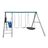 Europa Steel Swing Set (Blue Slide) - Lifespan Kids
