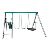 Europa Steel Swing Set (Green Slide) - Lifespan Kids