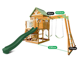 Lifespan Kids Outdoor Play Equipment Riversdale Play Centre with 2.2m Pastel Green Slide - Lifespan Kids 9347166088505 LKPC-RIVE-PG Riversdale Play Centre with 2.2m Pastel Green Slide - Lifespan Kids Happy Active Kids Australia