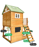 Lifespan Kids Outdoor Play Equipment Riversdale Play Centre with 2.2m Pastel Green Slide - Lifespan Kids 9347166088505 LKPC-RIVE-PG Riversdale Play Centre with 2.2m Pastel Green Slide - Lifespan Kids Happy Active Kids Australia
