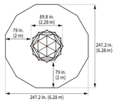 gobaplay Climbing Frame gobaplay® Large Geometric Climbing Dome (FREE SHIPPING) 664734000424 GPGCD76 Happy Active Kids Australia