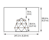 gobaplay Climbing Frame gobaplay® Large Geometric Climbing Dome (FREE SHIPPING) 664734000424 GPGCD76 Happy Active Kids Australia