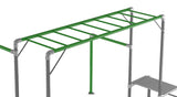 Lifespan Kids Climbing Frame Junior Jungle Tasman Climbing Frame with Monkey Bars - Lifespan Kids 9347166081032 LKJJ-TASM-SET Junior Jungle Tasman Climbing Frame with Monkey Bars - Lifespan Kids Happy Active Kids Australia