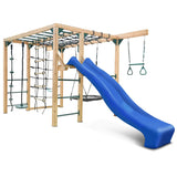Lifespan Kids Climbing Frame Orangutan Climbing Frame Cube Play Centre with Blue Slide - Lifespan Kids 9347166086440 LKPC-ORAN-BU Orangutan Climbing Frame Cube Playset with Blue Slide -Lifespan Kids Happy Active Kids Australia