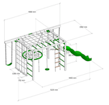 Lifespan Kids Climbing Frame Orangutan Climbing Frame Cube Play Centre with Green Slide - Lifespan Kids - OUT OF STOCK eta mid-late Oct (preorder available now) 9347166086457 LKPC-ORAN-GN Orangutan Climbing Frame Cube Playset with Green Slide -Lifespan Kids Happy Active Kids Australia