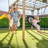 Lifespan Kids Climbing Frame Orangutan Climbing Frame Cube Play Centre with Pastel Blue Slide - Lifespan Kids 9347166086464 LKPC-ORAN-PB Orangutan Climbing Frame Cube Playset with Pastel Blue Slide -Lifespan Kids Happy Active Kids Australia