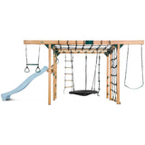 Lifespan Kids Climbing Frame Orangutan Climbing Frame Cube Play Centre with Pastel Blue Slide - Lifespan Kids 9347166086464 LKPC-ORAN-PB Orangutan Climbing Frame Cube Playset with Pastel Blue Slide -Lifespan Kids Happy Active Kids Australia