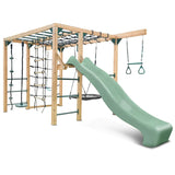 Lifespan Kids Climbing Frame Orangutan Climbing Frame Cube Play Centre with Pastel Green Slide - Lifespan Kids 9347166086471 LKPC-ORAN-PG Orangutan Climbing Frame Cube Playset with Pastel Green Slide -Lifespan Kids Happy Active Kids Australia