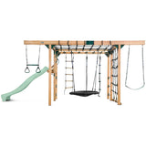 Lifespan Kids Climbing Frame Orangutan Climbing Frame Cube Play Centre with Pastel Green Slide - Lifespan Kids 9347166086471 LKPC-ORAN-PG Orangutan Climbing Frame Cube Playset with Pastel Green Slide -Lifespan Kids Happy Active Kids Australia