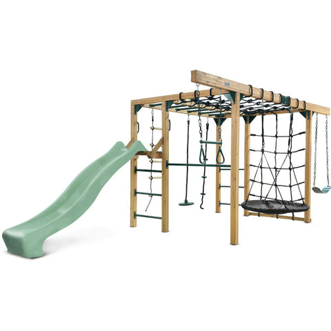Lifespan Kids Climbing Frame Orangutan Climbing Frame Cube Play Centre with Pastel Green Slide - Lifespan Kids 9347166086471 LKPC-ORAN-PG Orangutan Climbing Frame Cube Playset with Pastel Green Slide -Lifespan Kids Happy Active Kids Australia