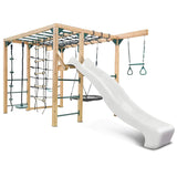 Lifespan Kids Climbing Frame Orangutan Climbing Frame Cube Play Centre with White Slide - Lifespan Kids 9347166086495 LKPC-ORAN-PW Orangutan Climbing Frame Cube Playset with White Slide -Lifespan Kids Happy Active Kids Australia