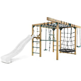 Lifespan Kids Climbing Frame Orangutan Climbing Frame Cube Play Centre with White Slide - Lifespan Kids 9347166086495 LKPC-ORAN-PW Orangutan Climbing Frame Cube Playset with White Slide -Lifespan Kids Happy Active Kids Australia