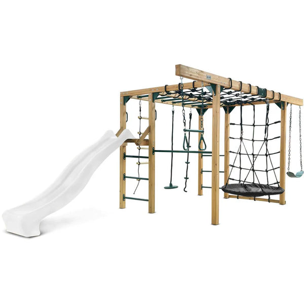Lifespan Kids Climbing Frame Orangutan Climbing Frame Cube Play Centre with White Slide - Lifespan Kids 9347166086495 LKPC-ORAN-PW Orangutan Climbing Frame Cube Playset with White Slide -Lifespan Kids Happy Active Kids Australia