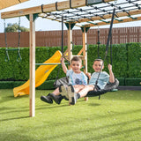 Lifespan Kids Climbing Frame Orangutan Climbing Frame Cube Play Centre with Yellow Slide - Lifespan Kids 9347166086501 LKPC-ORAN-YL Orangutan Climbing Frame Cube Playset with Yellow Slide -Lifespan Kids Happy Active Kids Australia