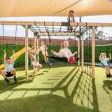 Lifespan Kids Climbing Frame Orangutan Climbing Frame Cube Play Centre with Yellow Slide - Lifespan Kids 9347166086501 LKPC-ORAN-YL Orangutan Climbing Frame Cube Playset with Yellow Slide -Lifespan Kids Happy Active Kids Australia