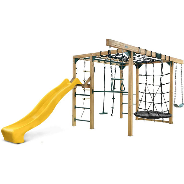 Lifespan Kids Climbing Frame Orangutan Climbing Frame Cube Play Centre with Yellow Slide - Lifespan Kids 9347166086501 LKPC-ORAN-YL Orangutan Climbing Frame Cube Playset with Yellow Slide -Lifespan Kids Happy Active Kids Australia