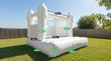 Lifespan Kids Inflatables Palace Inflatable Jumping Castle in White - Lifespan Kids 9347166087324 LKIN-PAL-WT Palace Inflatable Jumping Castle in White - Lifespan Kids Happy Active Kids Australia