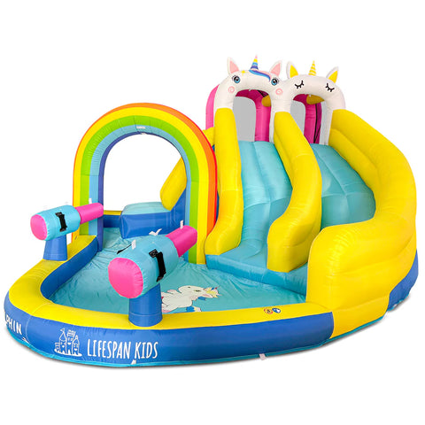 Lifespan Kids Inflatables Rainbow Unicorn Slide & Splash Inflatable Play Centre - Lifespan Kids 9347166087355 LKIN-RAIN Rainbow Unicorn Slide & Splash Inflatable Play Centre - Lifespan Kids Happy Active Kids Australia
