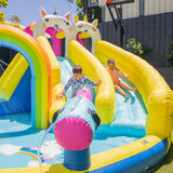 Lifespan Kids Inflatables Rainbow Unicorn Slide & Splash Inflatable Play Centre - Lifespan Kids 9347166087355 LKIN-RAIN Rainbow Unicorn Slide & Splash Inflatable Play Centre - Lifespan Kids Happy Active Kids Australia