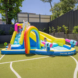 Lifespan Kids Inflatables Rainbow Unicorn Slide & Splash Inflatable Play Centre - Lifespan Kids 9347166087355 LKIN-RAIN Rainbow Unicorn Slide & Splash Inflatable Play Centre - Lifespan Kids Happy Active Kids Australia