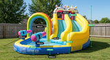 Lifespan Kids Inflatables Rainbow Unicorn Slide & Splash Inflatable Play Centre - Lifespan Kids 9347166087355 LKIN-RAIN Rainbow Unicorn Slide & Splash Inflatable Play Centre - Lifespan Kids Happy Active Kids Australia